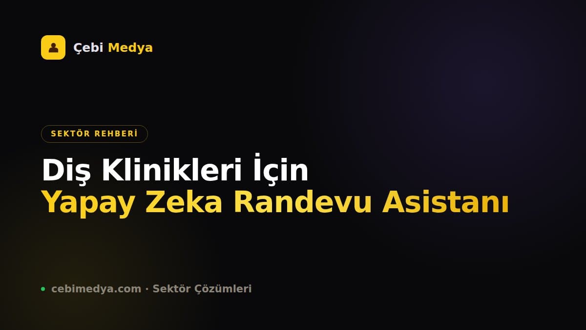 Diş Klinikleri İçin Yapay Zeka Randevu Asistanı