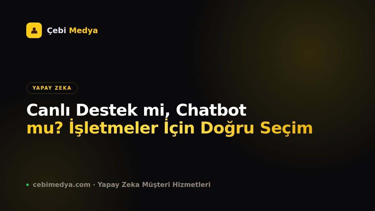 Canlı Destek mi, Chatbot mu? İşletmeler İçin Doğru Seçim