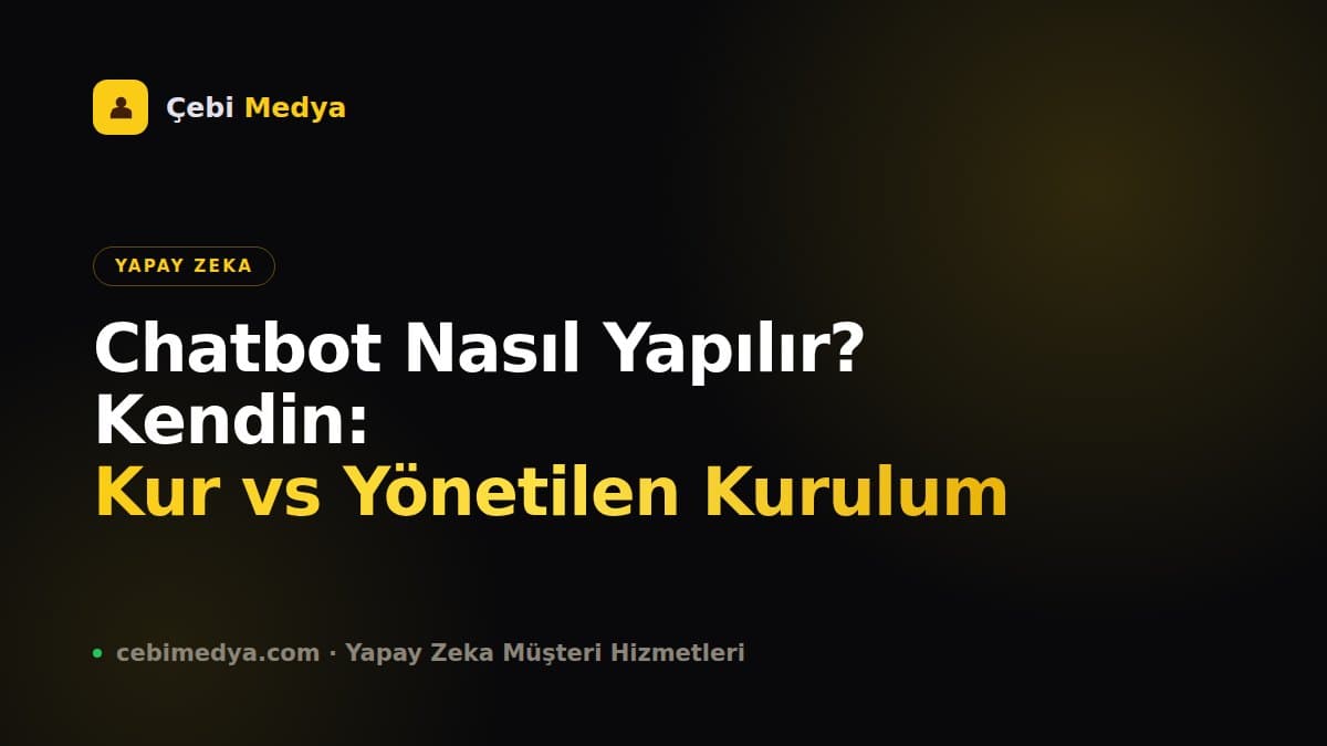 Chatbot Nasıl Yapılır? Kendin-Kur vs Yönetilen Kurulum