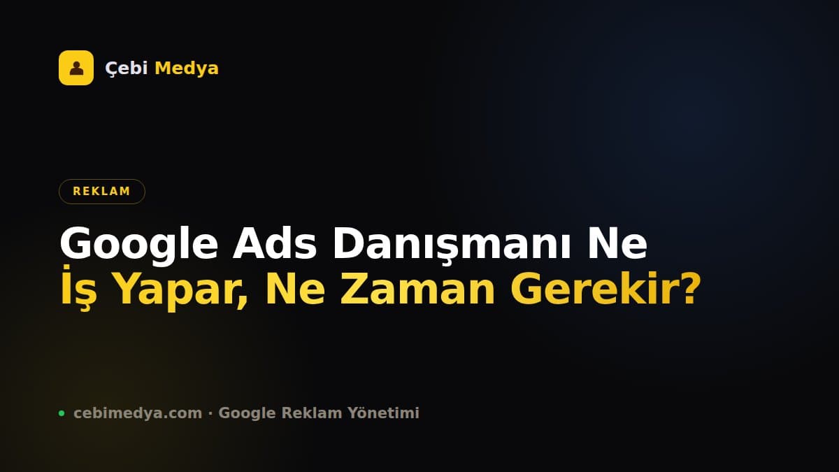 Google Ads Danışmanı Ne İş Yapar, Ne Zaman Gerekir?